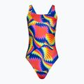 Strój pływacki jednoczęściowy damski Speedo Allover Digital Leaderback watermelon/flare pink/man peel/lemon drizzle