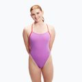 Strój pływacki jednoczęściowy damski Speedo Solid Tie Back sweet purple/watermelon 6