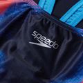 Strój pływacki jednoczęściowy damski Speedo Placement Digital Powerback true navy/siren red/punch blue 3