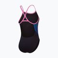 Strój pływacki jednoczęściowy damski Speedo Placement Digital Turnback black/kiki pink/picton blue 2