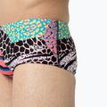 Bokserki pływackie męskie Speedo Club Training Allover Brief 13.5 cm black/matcha green/siren red 5