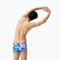Bokserki pływackie męskie Speedo Club Training Allover Brief 13.5 cm punch blue/kiki pink 3