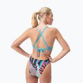 Strój pływacki jednoczęściowy Speedo Allover Digital Tie Back black/matcha green/siren red 5