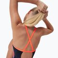 Strój pływacki jednoczęściowy damski Speedo Allover Fixed Crossback true navy/siren red/punch blue 10