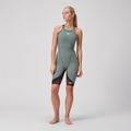 Strój pływacki damski Speedo Fastskin LZR Ignite Kneeskin country green/black/nectarine 7