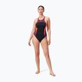 Strój pływacki jednoczęściowy Speedo High Neck Splice Cross Back black/plum dandy/siren red 6