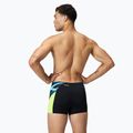 Bokserki pływackie męskie Speedo Endurance+ MAX Splice Aquashort black/hyper yellow 2