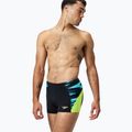 Bokserki pływackie męskie Speedo Endurance+ MAX Splice Aquashort black/hyper yellow 3