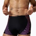 Bokserki pływackie męskie Speedo Duo Logo Print Aquashort black/coral sands/neon violet 4