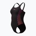 Strój pływacki jednoczęściowy damski Speedo Placement Muscleback neon violet 3