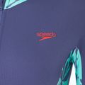 Strój pływacki jednoczęściowy damski Speedo Long Sleeve Panel hapuna blue 3