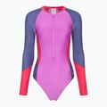Strój pływacki jednoczęściowy damski Speedo Colour Block neon violet