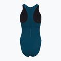 Strój pływacki jednoczęściowy damski Speedo Racer Zip with Built in Swim Bra dark teal 2