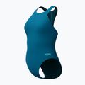Strój pływacki jednoczęściowy damski Speedo Racer Zip with Built in Swim Bra dark teal 8