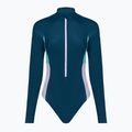 Strój pływacki jednoczęściowy damski Speedo Zip Colorblock dark teal