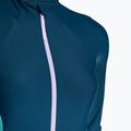 Strój pływacki jednoczęściowy damski Speedo Zip Colorblock dark teal 3