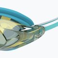 Okulary do pływania damskie Speedo Vanquisher 3.0 Mirrored bachelor button/celeste/gold mirror 4