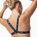 Góra od stroju pływackiego Speedo Solid Logo Elastic Cross Front Top anthracite 7