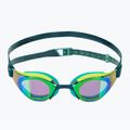 Okulary do pływania Speedo Fastskin Hyper Elite Mirror hyper yellow/steel/emerald mirror 2