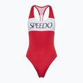 Strój pływacki jednoczęściowy damski Speedo Colourblock Racerback high risk red