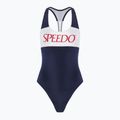 Strój pływacki jednoczęściowy damski Speedo Colourblock Racerback peacoat