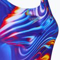 Strój pływacki jednoczęściowy damski Speedo Placement Digital Powerback molten blend/cobalt pop 3
