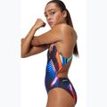 Strój pływacki jednoczęściowy damski Speedo Allover Digital Leaderback lava blur/speedo black 8