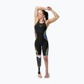 Strój startowy damski Speedo Fastskin LZR Pure Intent 2.0 Closedback Kneeskin black/molten blur/hyper yellow/mainline 2