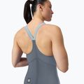 Strój startowy damski Speedo Fastskin LZR Pure Valor 2.0 Closedback Kneeskin grey lead/acadia blue/mainline 6