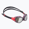 Okulary do pływania damskie Speedo Biofuse 2.0 Mirror vintage fog/steel/silver mirror