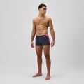 Bokserki pływackie męskie Speedo Hyper Boom Splice grey lead/neon coral 2