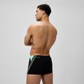 Bokserki pływackie męskie Speedo Hyper Boom Splice black/alfalfa green 3