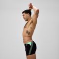 Bokserki pływackie męskie Speedo Hyper Boom Splice black/alfalfa green 4