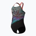 Strój pływacki jednoczęściowy dziecięcy Speedo Digital Placement Powerback neon coral 3