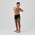 Bokserki pływackie męskie Speedo Medley Logo Aquashort black/alfalfa green 2