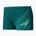 Bokserki pływackie dziecięce Speedo Medley Logo Aquashort deep emerald/alfalfa green 3