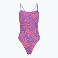Strój pływacki jednoczęściowy damski Speedo FL Printed Web Back coral cluster/indigo glow