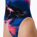 Strój pływacki jednoczęściowy damski Speedo FL Printed Turnback electro static/lagoon blue 6