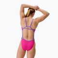 Strój pływacki jednoczęściowy damski Speedo FL Solid Tri Back flare pink/indigo glow 2