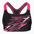 Strój kąpielowy dwuczęściowy dziecięcy Speedo Medley Logo Racerback 2pc anthracite/pink 3