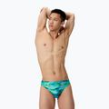 Bokserki pływackie męskie Speedo Printed Brief sunset grove/green