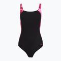 Strój pływacki jednoczęściowy damski Speedo Shaping LunaLustre Printed anthracite/ruby