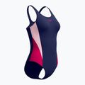 Strój pływacki jednoczęściowy damski Speedo Colourblock 2.0 peacoat/pink 8