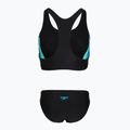 Strój pływacki jednoczęściowy damski Speedo Colourblock Splice 2.0 anthracite/mayanblue 2