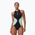 Strój pływacki jednoczęściowy damski Speedo Ocean Flex Zip black/pale clover