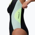 Strój pływacki jednoczęściowy damski Speedo Ocean Flex Zip black/pale clover 5