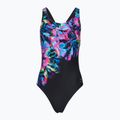 Strój pływacki jednoczęściowy damski Speedo FL Placement Printed Powerback glitchy garden/black