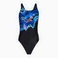 Strój pływacki jednoczęściowy damski Speedo Placement Printed Leaderback canyon ombre/black