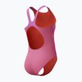 Strój pływacki jednoczęściowy dziecięcy Speedo Print Pulseback pink/neon violet 3