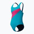Strój pływacki jednoczęściowy dziecięcy Speedo Hyperboom Butterfly Back mayan blue/margarita pink 3